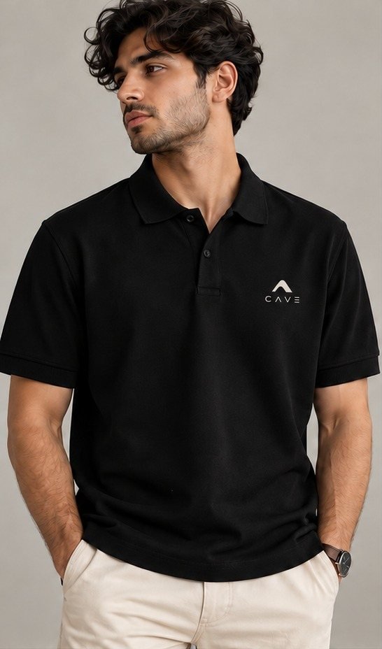 Man in the ink piqué polo