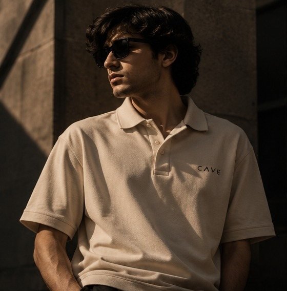 Piqué Polo — Sand